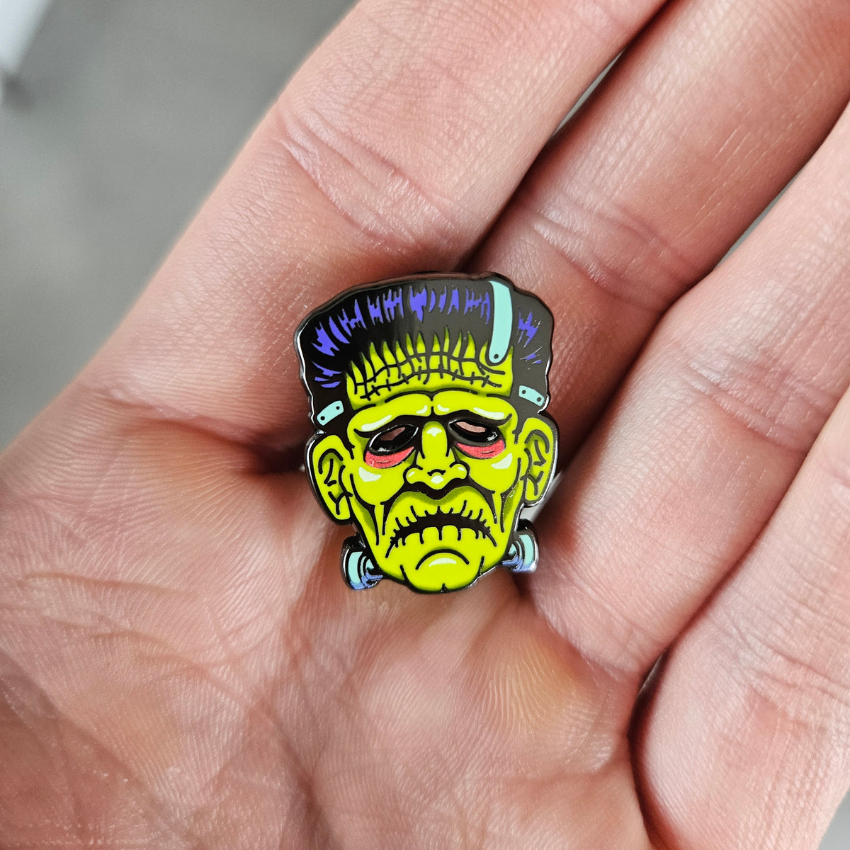 Frankenstein's Monster Mask Enamel Pin